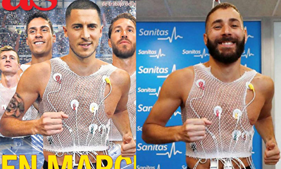 El montaje de AS con Hazard y Benzema. |  AS