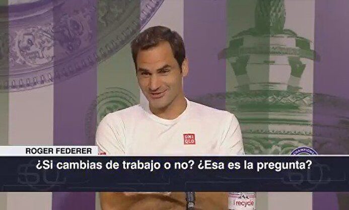 Genio y figura: la divertida conversación de Federer con un periodista en Wimbledon