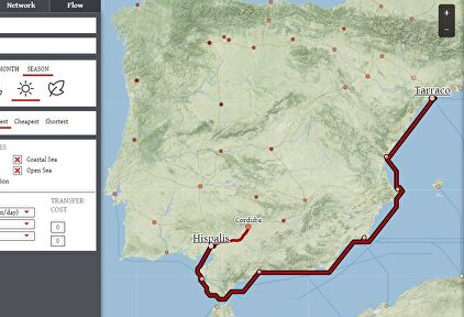 Mapa interactivo de Orbis que recrea las condiciones del Imperio romano |  Orbis