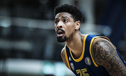 Jordan Mickey, nuevo refuerzo del Real Madrid de baloncesto, en un partido con el Khimki. |  Cordon Press