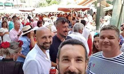 El alcalde en la feria de la Línea |  Facebook José Juan Franco