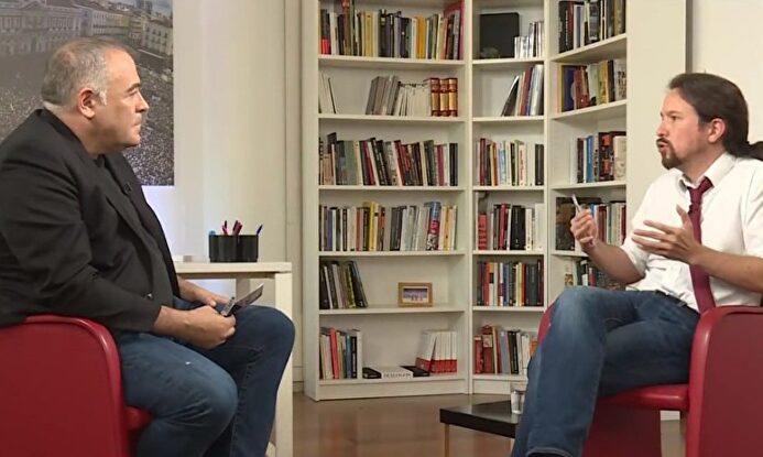 Ferreras en una entrevista con Iglesias. | La Sexta