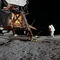 Alan l. Bean, del Apolo 12, durante el primer paseo lunar de la misión.