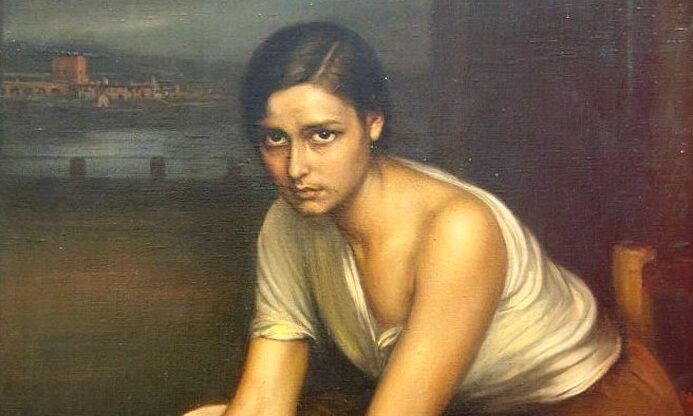 Fragmento de 'La chiquita piconera' de Julio Romero de Torres. |  Wikipedia