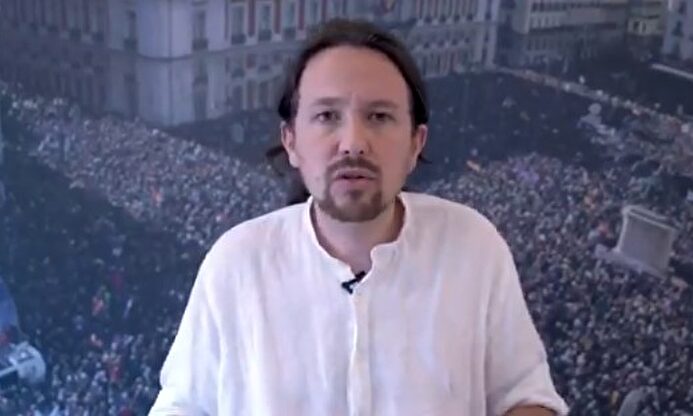 El líder de Podemos en su vídeo |  Twitter Pablo Iglesias