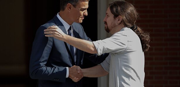 Pedro Sánchez y Pablo Iglesias. |  Cordon Press