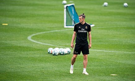 Gareth Bale durante el último entrenamiento en Canadá con el Real Madrid. |  EFE
