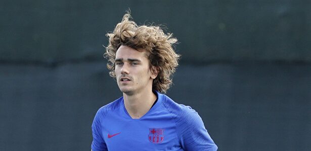 Antoine Griezmann, en un entrenamiento con el FC Barcelona. | EFE/Archivo