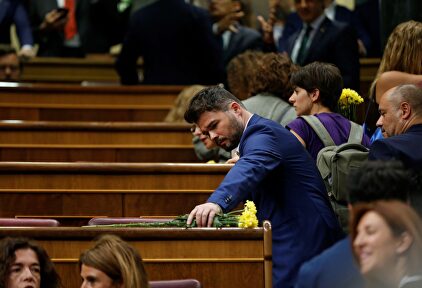 Rufián en el Congreso en una imagen de archivo. |  EFE