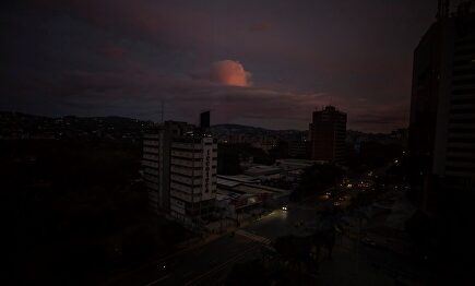 Imagen del apagón en Caracas. |  EFE