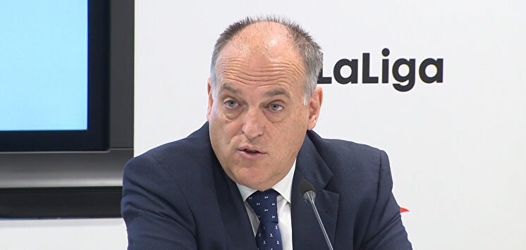 Javier Tebas, presidente de LaLiga. | Cordon Press/Archivo