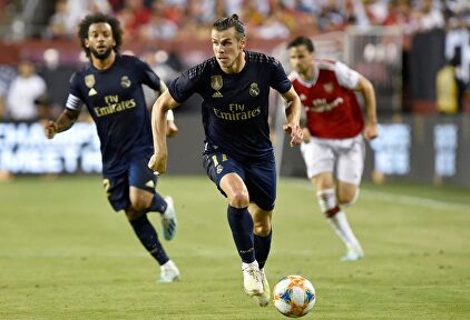 Bale y Marcelo, en acción ante el Arsenal en la International Champions Cup. | EFE