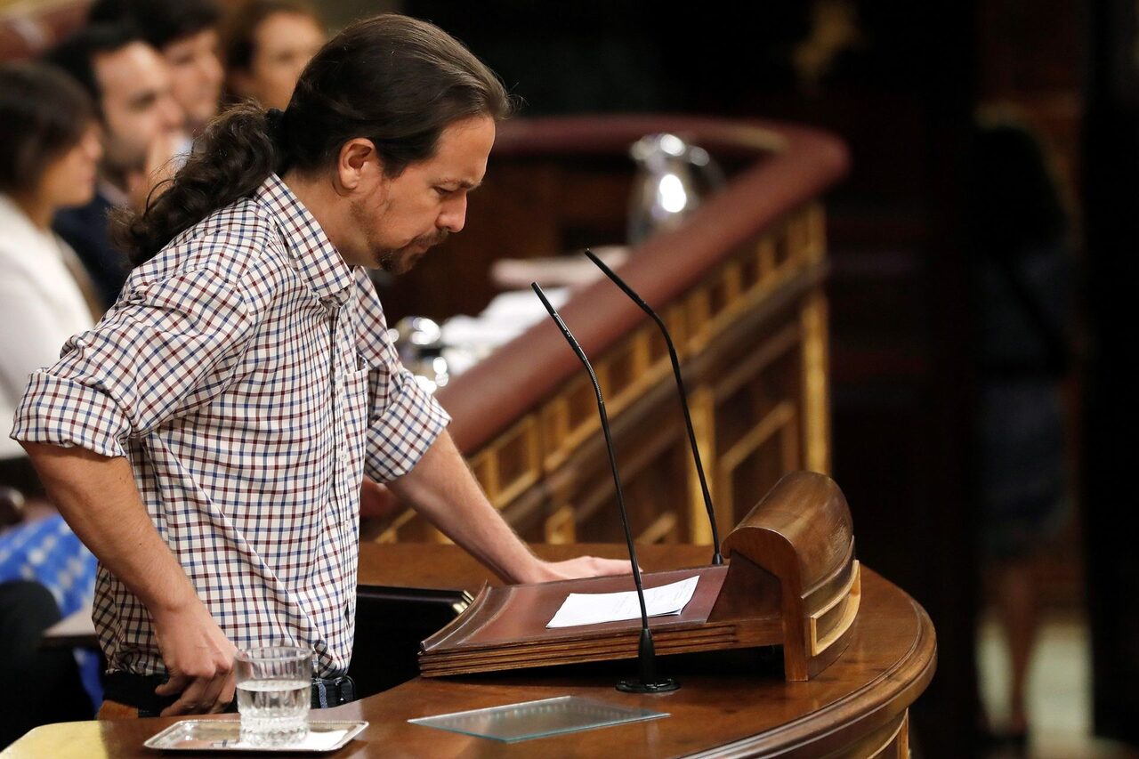 Pablo Iglesias en el Congreso de los Diputados |  EFE