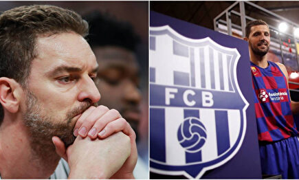 Pau Gasol ganará menos en Portland que Mirotic en el Barça. |  Collage