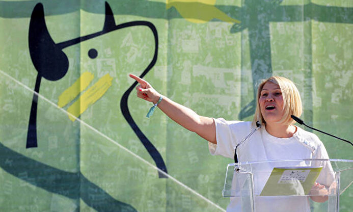 Silvia Barquero, presidenta de PACMA |  EFE