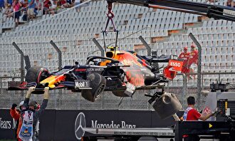 Pierre Gasly sale ileso de un fuerte accidente en Hockenheim