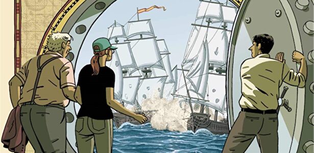 Detalle de la portada 'El tesoro del Cisne Negro' |  Astiberri