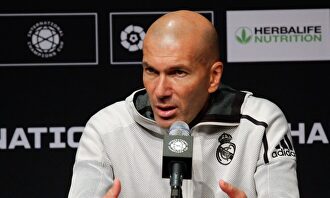 Zinedine Zidane, tras el partido ante el Atlético de Madrid. |  EFE