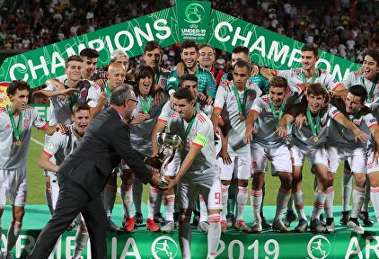 La selección española sub-19 se proclama campeona de Europa. |  EFE