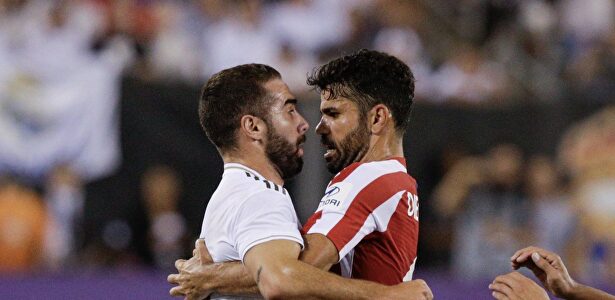 Carvajal y Diego Costa, expulsados tras una tremenda tangana