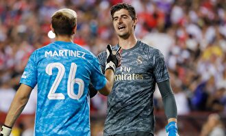Thibaut Courtois, durante el segundo partido de pretemporada ante el Arsenal. |  EFE