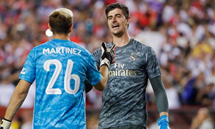 Thibaut Courtois, durante el segundo partido de pretemporada ante el Arsenal. |  EFE