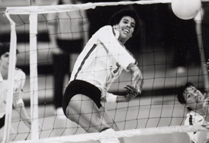 Flo Hyman, durante un partido con los Houston Cougars. |  Página web oficial Houston Cougars