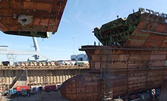 Así se completa la construcción del JFK, uno de los dos mayores portaaviones del mundo