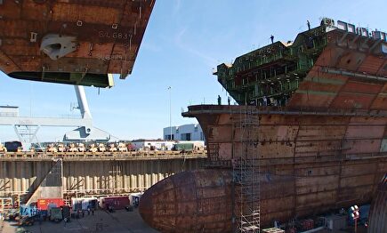 Así se completa la construcción del JFK, uno de los dos mayores portaaviones del mundo