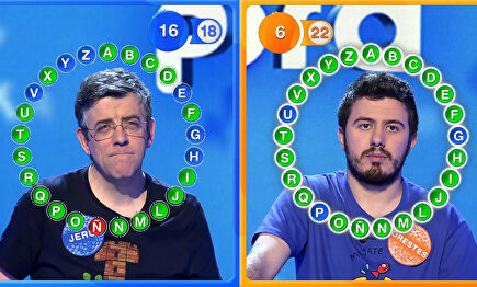 Jero y Orestes en 'Pasapalabra' |  Telecinco.es