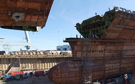 Así se completa la construcción del JFK, uno de los dos mayores portaaviones del mundo