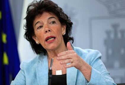 Isabel Celáa, este viernes |  EFE