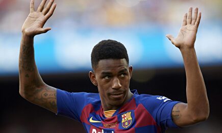 Junior Firpo da sus primeras palabras como jugador del Barcelona. |  Cordon Press