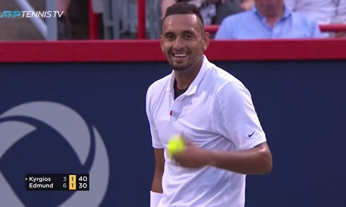 Kyrgios pasa de reírse al engañar a su rival a caer eliminado en primera ronda