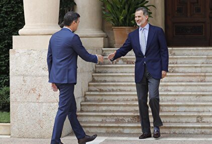 Pedro Sánchez recibido por el Rey |  EFE