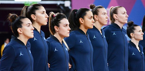 La confusión en el color de las equipaciones dejó a Arentina fuera de los Juegos. |  Twitter CABB Oficial