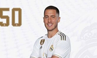 Hazard, con su antiguo dorsal. |  RealMadrid.com