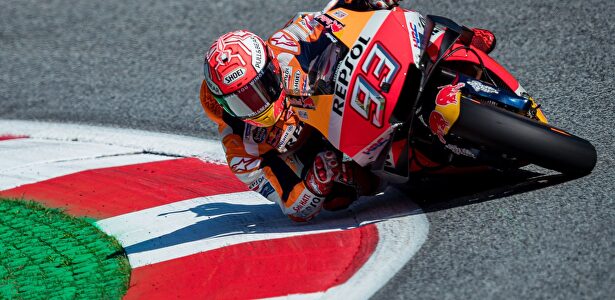 Marc Márquez durante la clasificación en Spielberg (Austria). |  EFE