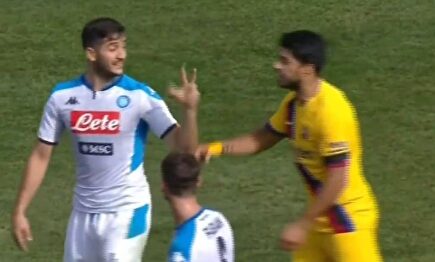 El gesto de Manolas a Suárez del que habla todo el mundo