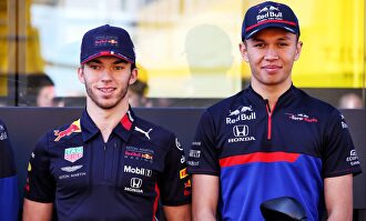 Pierre Gasly y Alexander Albon. |  Cordon Press