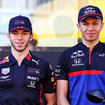 Pierre Gasly y Alexander Albon. |  Cordon Press