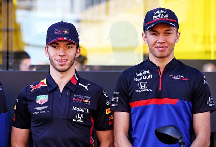 Pierre Gasly y Alexander Albon. |  Cordon Press