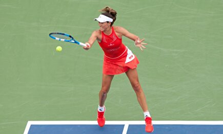 Garbiñe Muguruza cayó en su debut. |  Cordon Press
