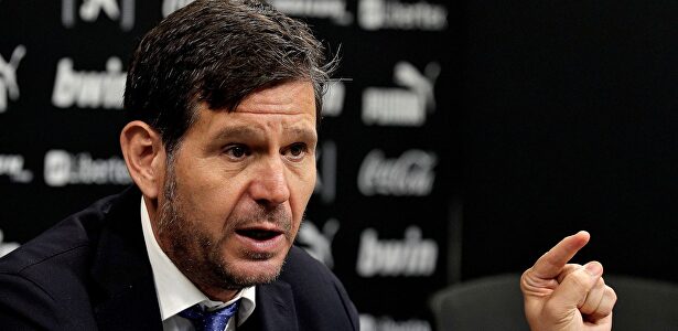 Alemany ha comparecido en rueda de prensa para hablar de la actualidad del club. |  EFE