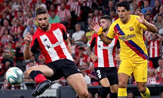 Luis Suárez durante el encuentro ante el Athletic | Efe