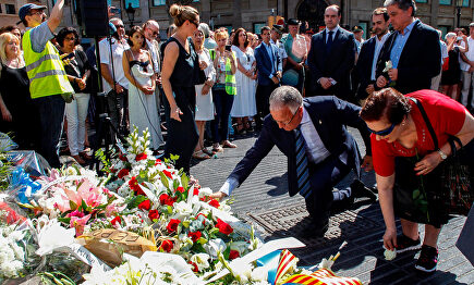 Homenje a las víctimas del atentado del 17-A en Barcelona |  EFE
