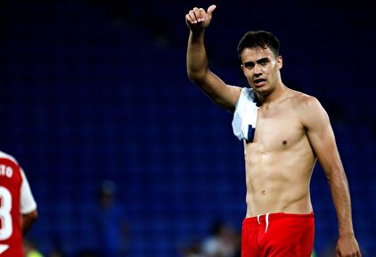 Sergio Regilón tras la victoria cosechada por el Sevilla ante el Espanyol |  EFE