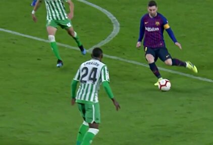 El gol de vaselina de Messi al Betis, entre los candidatos al Premio Puskás 2019