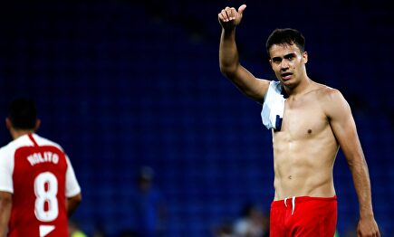 Sergio Regilón tras la victoria cosechada por el Sevilla ante el Espanyol |  EFE