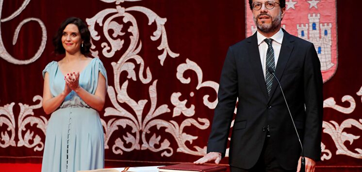 Toma de posesión del consejero de Hacienda, Javier Fernández Lasquetty, ante Díaz Ayuso | EFE